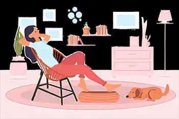 Cozy home treatment environment